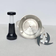 Manual Stainless Steel Food Chopper 2000ML Large Capacity